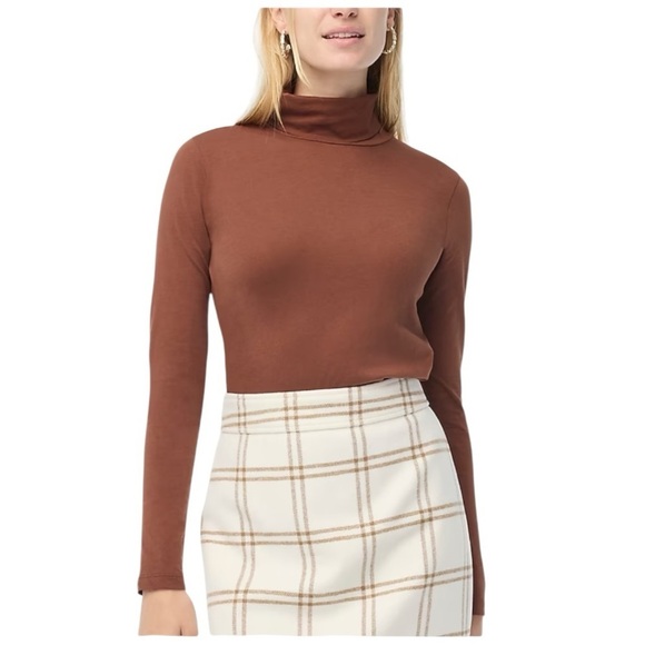 J. Crew Tissue Funnel Neck Rich Coffee
Brown Long Sleeve Layer NEW BL022 - Picture 1 of 16